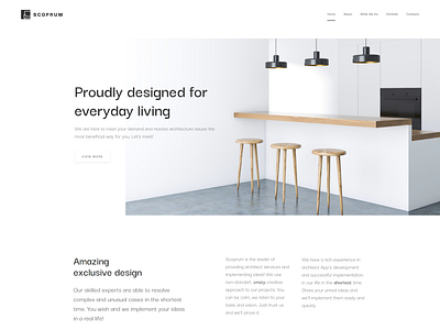 Furniture design WordPress theme - Scoprum