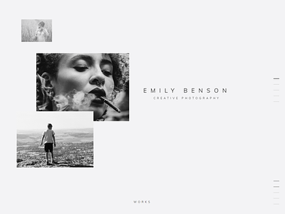 Photographer portfolio landing theme - Emily Benson design elementor elementor templates photo portfolio photographer landing photographer logo photographer portfolio wordpress design wordpress landing wordpress theme wordpress themes