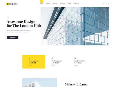 Architecture portfolio studio WordPress theme - Buildice architecture theme architecture website design elementor elementor templates wordpress design wordpress theme wordpress themes