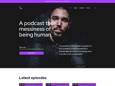 Podcast WordPress theme for Elementor - Richard Dream