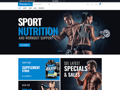 Sport Nutrition WooCommerce Theme - Certionix design elementor elementor templates logo sport nutrition template sport nutrition website ui woocommerce theme wordpress design wordpress theme wordpress themes