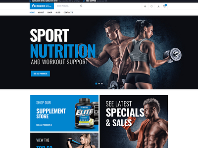 Sport Nutrition WooCommerce Theme - Certionix