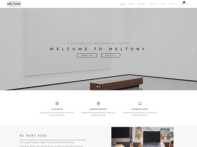 Minimalist for Any Businesses - Meltony blog design business design elementor elementor templates minimalist personal blog wordpress design wordpress theme wordpress themes