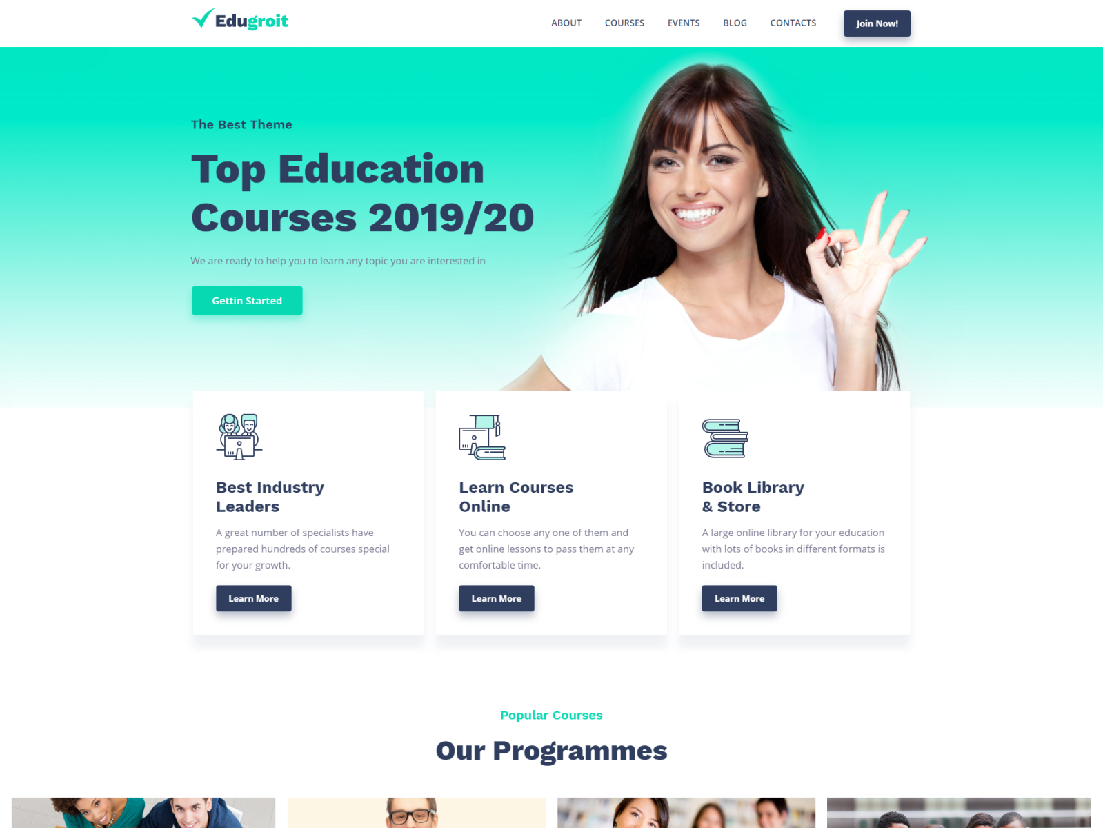 online courses websites design