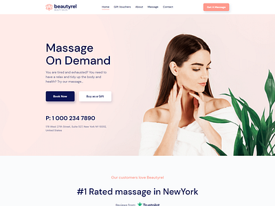 Relaxing Massage Therapy - Beautyrel design elementor elementor templates massage massage template massage therapy relax wordpress design wordpress theme wordpress themes