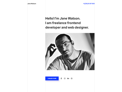 Advanced And Reliable CV WordPress Theme - Jane Watson