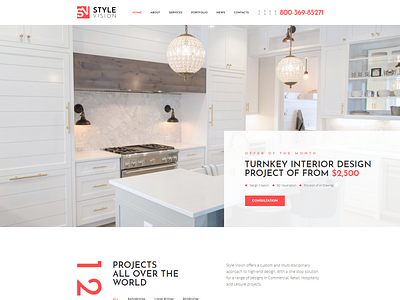 Interior Design Multipurpose Modern Elementor - Style Vision blog design business design elementor elementor templates wordpress design wordpress theme wordpress themes