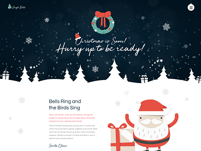 Event Making Holiday Party Website - Jingle Bells design elementor elementor templates themes website template wordpress designs wordpress theme