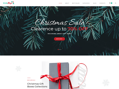 Magical And Inspiring Christmas WooCommerce Theme - Kinda Magic design elementor elementor templates themes website template wordpress designs wordpress theme