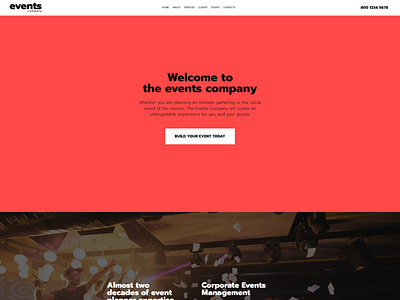 Innovative Event Management Template - Events company