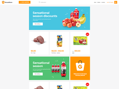 Grocery eCommerce Website WooCommerce Theme - GroceStore design elementor elementor templates themes website template wordpress design wordpress designs wordpress theme wordpress themes