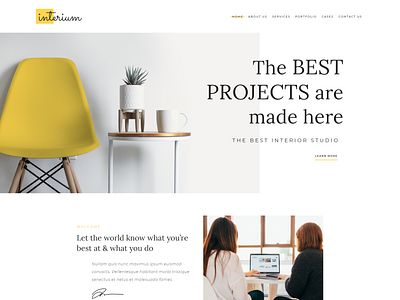 FREE interior design WordPress theme - Interium