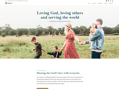 Neat WordPress Theme Church - Risen