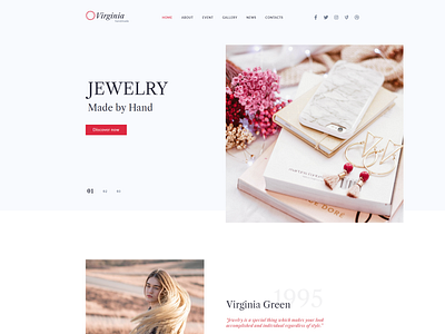 Handmade Jewelry Elementor WordPress Theme - Virginia