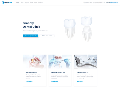 Dentistry Classic Elementor WordPress Theme - TeethCare design elementor elementor templates themes website template wordpress design wordpress designs wordpress theme wordpress themes