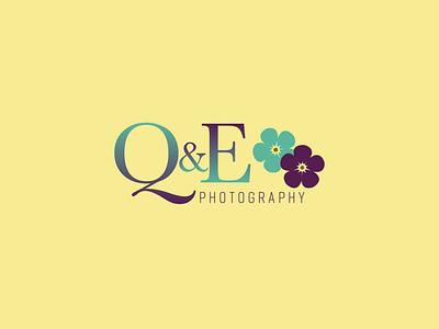 Q & E Photography logodesign typography