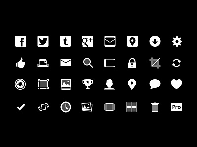 Flixel Icons icons ios monotone