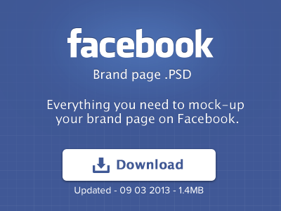 Facebook Brand Page PSD facebook psd template