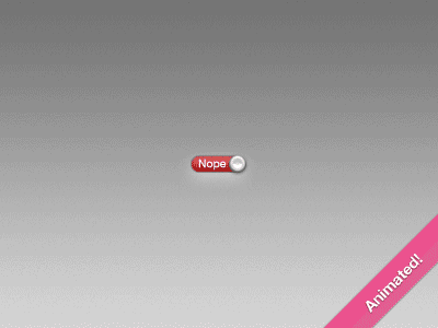 Yep Nope animated slide toggle