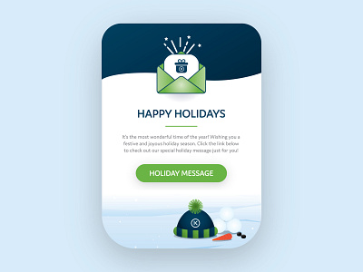 Holiday Email Design design email holiday illustration illustration digital web