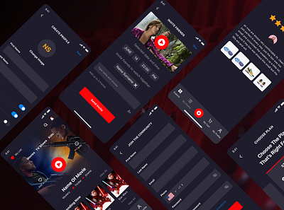 QR Fix Movie & Shopping Streaming movie streaming ui ux web website