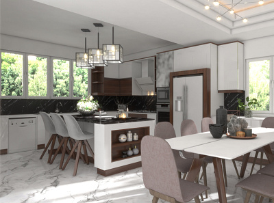 Kitchen design autocad design interior kitchen professional vray