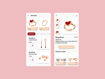 Dribbble Shot HD 1 jewerly design gift ideas jewelry ui