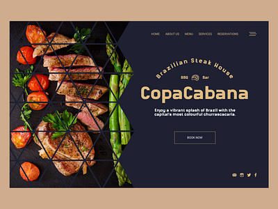 copacabana steak house design ui user interface design