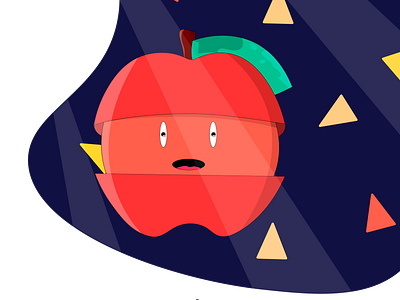 Fruits Apple 2d 2d art adobe apple banner branding business card cartoon design emoji flat flyer fresh fruit health icon logo sticker vector