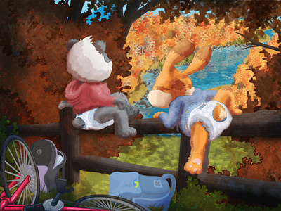 fall cute illustration kidlit kidlitart photoshop