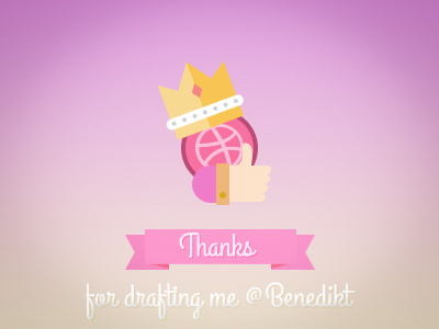 Thanks @Benedikt dribbble invitation