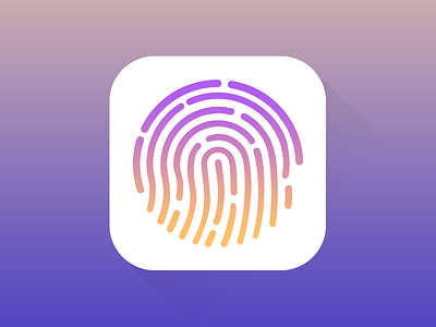 Touch ID Icon icon id ios7 touch