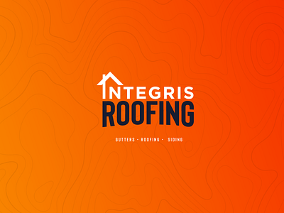 Integris Roofing Logo branding logo minimal roofing logo