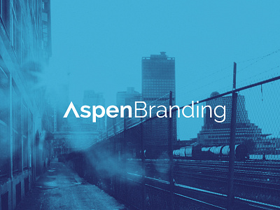 Aspen Branding blue brand development graphic design