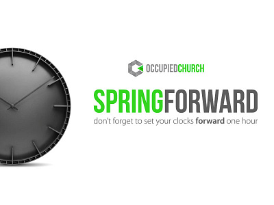 Spring Forward Slide church graphics spring time change