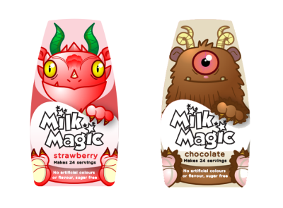 Milkshake Packaging - character design character character design characters concept art design designs illustration milkshake packaging