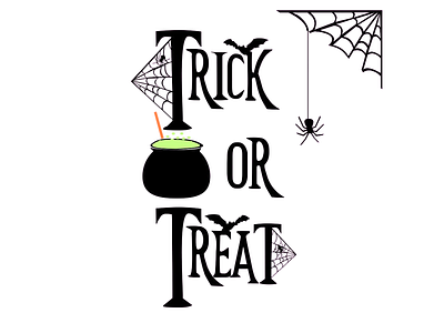 Trick or Treat svg, Halloween svg file fall svg file holiday svg file spider web svg spooky svg stencil svg svg cut file