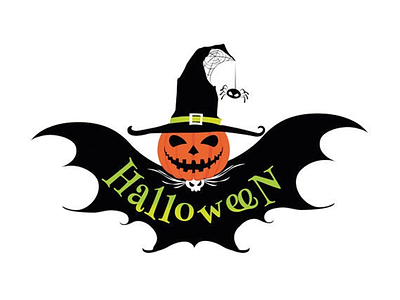 Halloween pumpkin witch Vector halloween bash logo vector winter cut file