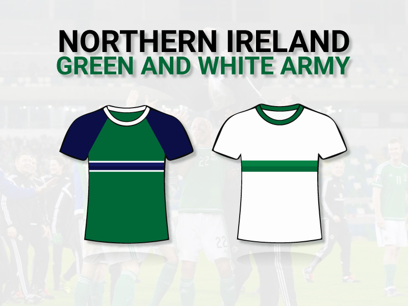 Northern Ireland - EURO 2016 Kits white green kits euros euro 2016 football northern ireland