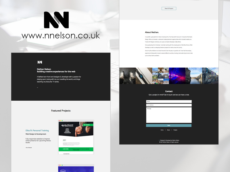 Cleaner Portfolio responsive web freelance portfolio development design website