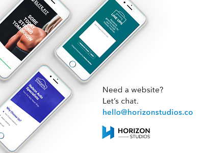 Need a website? Let's chat. agency available branding design freelance hire studio web web design website work