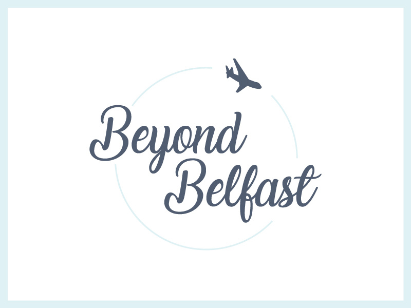 Beyond Belfast (Refined) travel blog logo design colour branding beyond belfast belfast