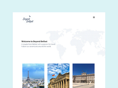 Beyond Belfast - Website belfast beyond belfast blog branding colour design logo travel web design website