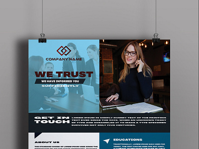 Corporate Flyer/Poster Design 3d animation art branding corporate cover design design facebook banner facebook cover flyerdesign graphic design illustration logo motion motion graphics photography photoshop poster project ui