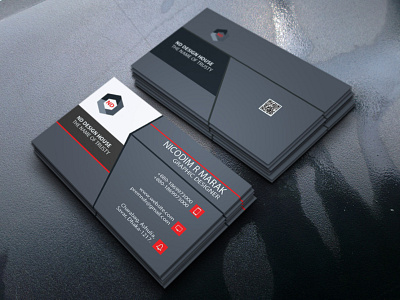 Simple eye-catching Business Card Design by Nicodim Rema on Dribbble