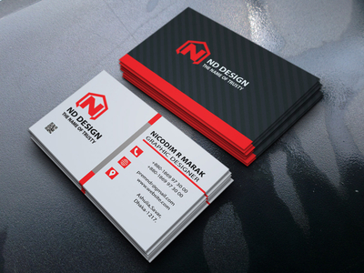 Professional Business Card Design by Nicodim Rema on Dribbble