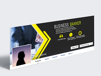 Simple Business Facebook Cover Page Design