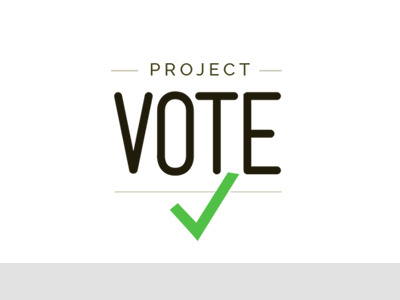 Project Vote iteration branding design identity logo