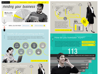 Web / Mobile Redesign: Care for an infographic? design infographics web design