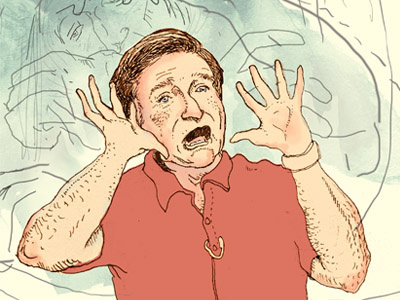 Robin Williams depression illustration robin williams suicide